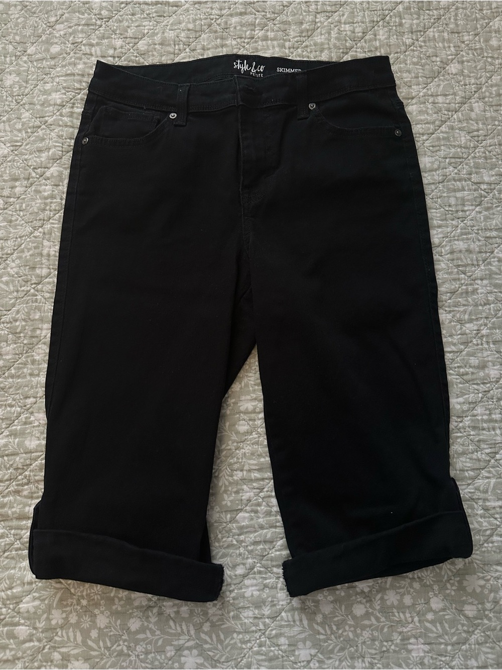 Style & Co. Black Capri Jeans